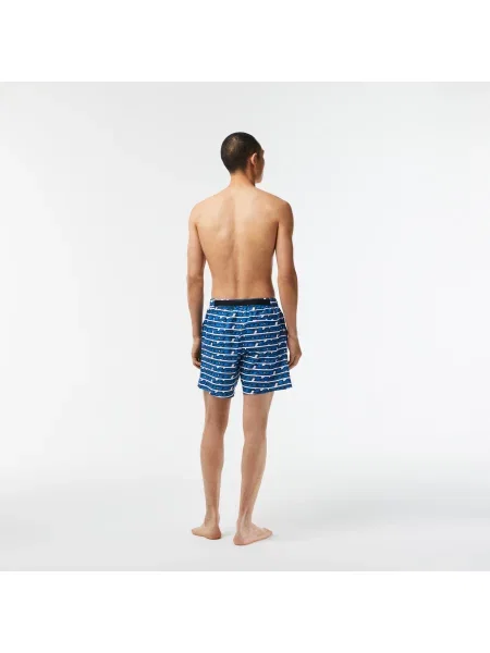 Lacoste Szorty Kąpielowe Active Z Nadrukiem niebieskie