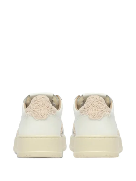 Šněrovací krajkové tenisky Autry bílé