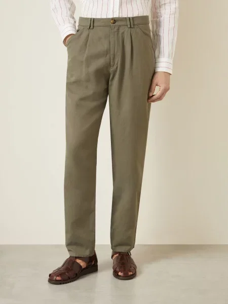 Brunello Cucinelli Kalhoty Regular Fit khaki