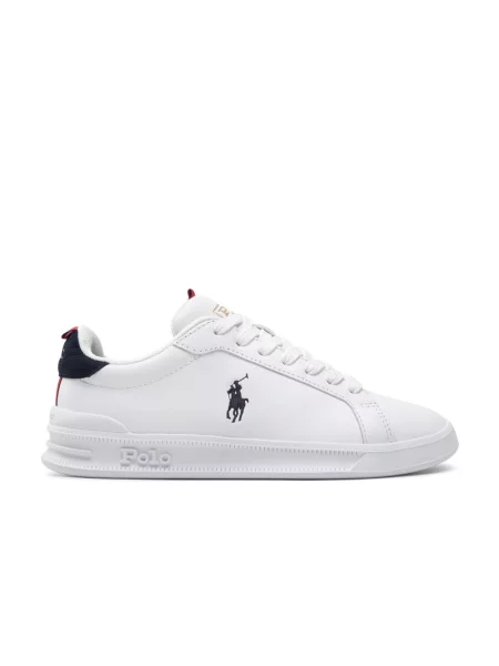 Sneakersy Ralph Lauren Court skórzane białe