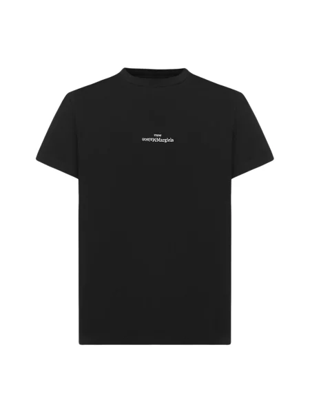Koszulka Maison Margiela z logo czarna