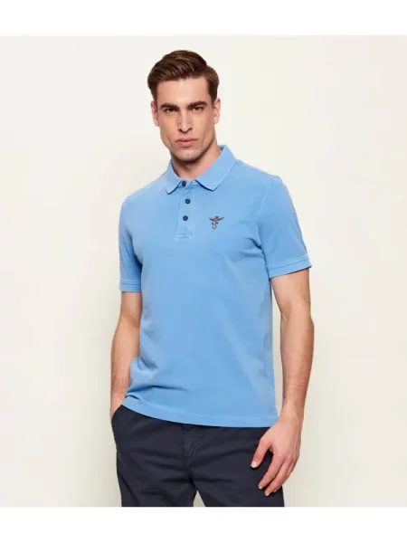 Tricou polo Aeronautica Militare albastru