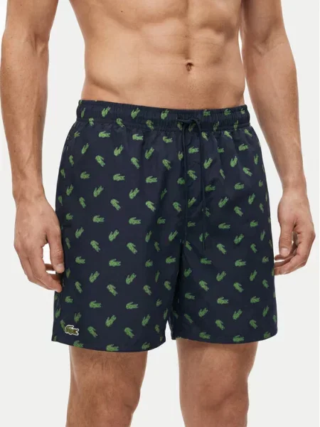 Lacoste Pantaloni scurți pentru înot Bleumarin