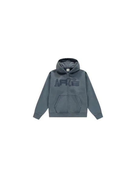 Sweter Arte Antwerp z kapturem niebieski