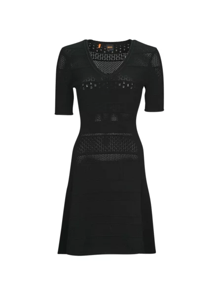 Mini obleka Boss črna