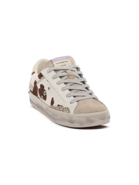 Crime London DISTRESSED sneakers dámske biela
