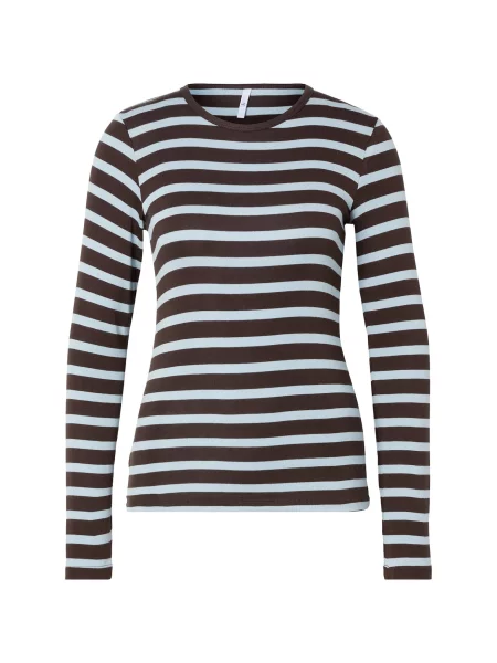 Hailys Tricou deschis / maro închis albastru