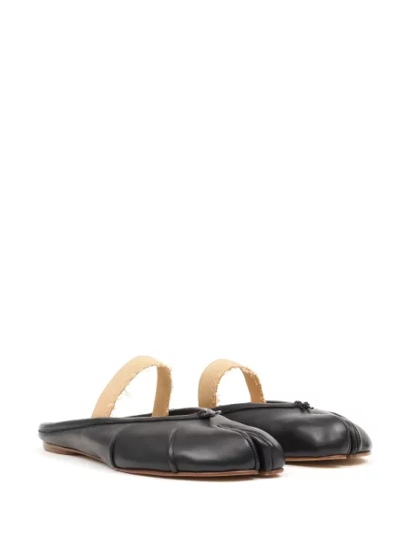 Papuci tip mules Maison Margiela din piele negru