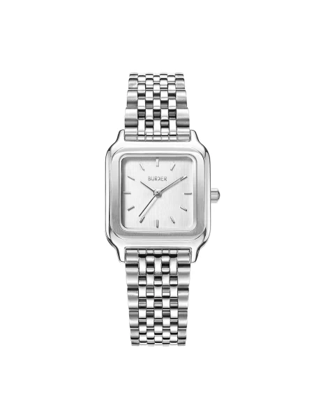 BURKER Watches Ceas analogic Macy Silver White argintiu alb
