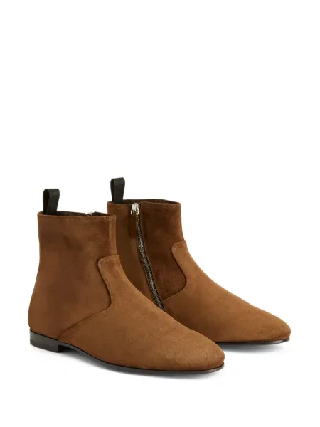 Cizme scurte Giuseppe Zanotti din piele de căprioară maro