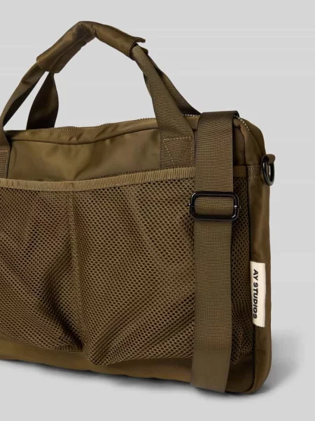 Torba na laptop z odpinanym paskiem Ay Studios oliwkowa