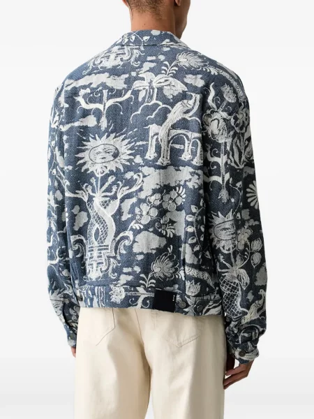 Geacă Scotch & Soda din jacard albastru
