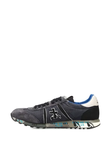 Sneakerși Premiata din piele de căprioară gri