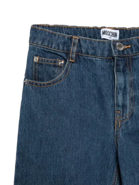 Jeansy dziecięce Moschino niebieskie