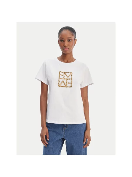 Marella T-shirt Emme by Marella Tema Regular Fit bijela