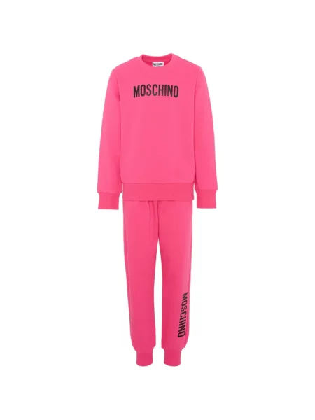 Komplet dresowy dziecięcy Moschino różowy