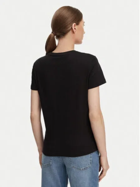 Tommy Jeans Majica Linear Ss Tee črna