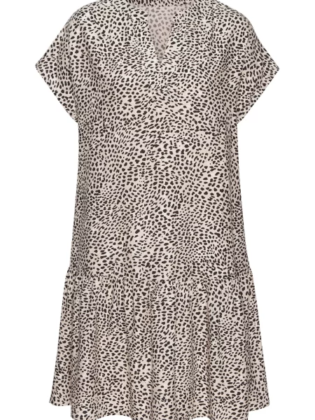 LASCANA Rochie bej deschis negru