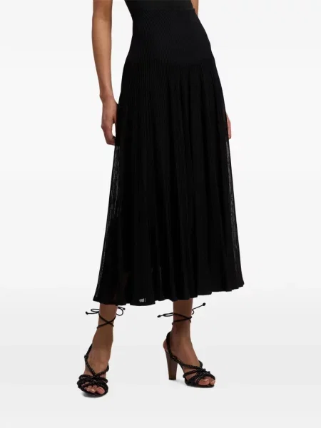Плисирана плисирана пола Ralph Lauren Collection черно