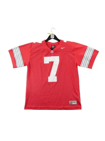 Second life Nike koszulka NCAA Ohio State Buckeyes 7 Stan dobry czerwona