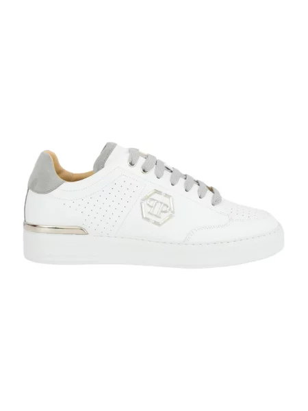 Sneakersy Philipp Plein skórzane białe