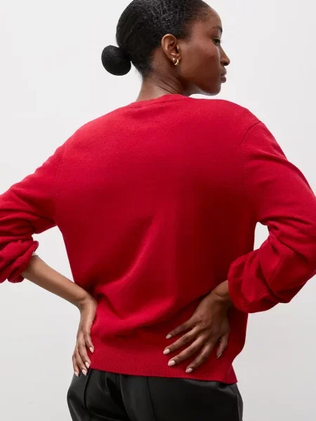 Answear.LAB sweter wełniany czerwony