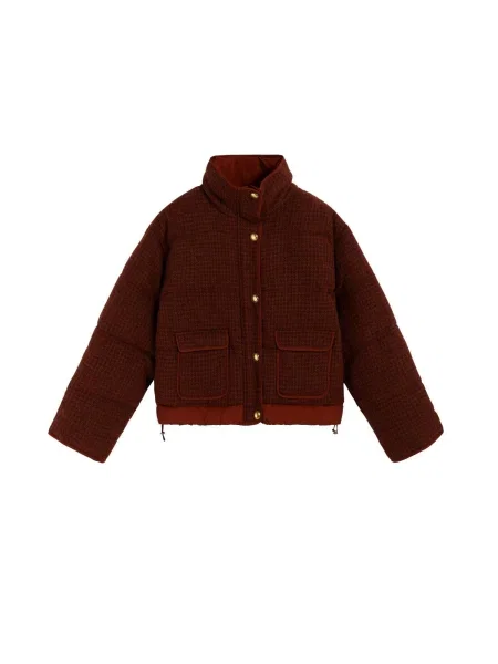 Scalpers Geacă de primăvară-toamnă ruginiu / cireș roșu