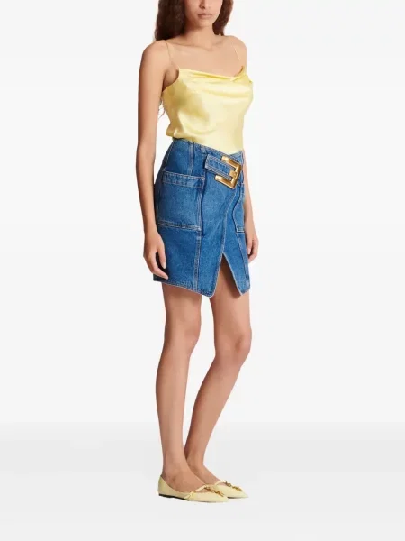 Fusta mini Balmain albastru