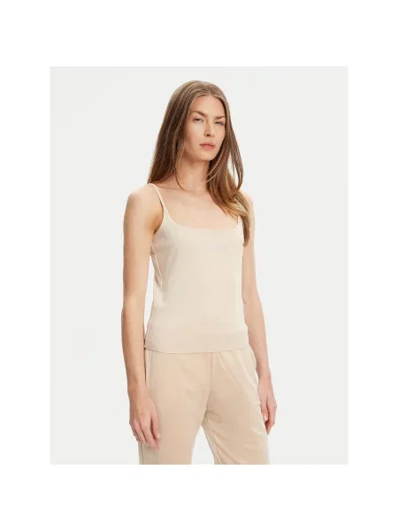 Guess Τοπ Slim Fit μπεζ