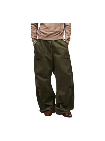 Szerokie spodnie cargo Entire Studios zielone