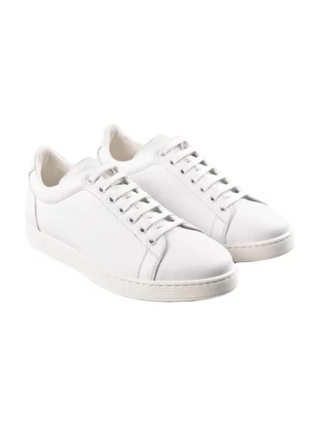Sneakersy Kiton skórzane białe