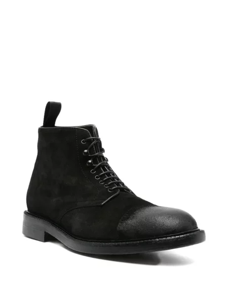 Botine Cenere Gb cu șireturi din dantelă negru