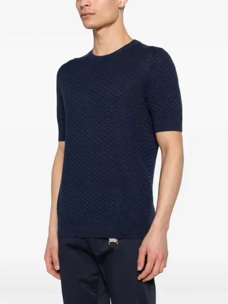 Tricou Fileria scurt albastru