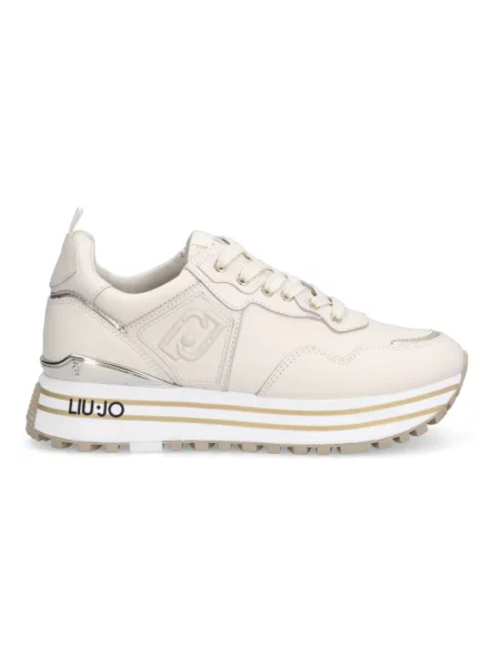 Sneakersy Liu Jo skórzane beżowe