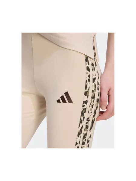 Adidas Leggings Seasonal Essentials Animal Print Krem bež