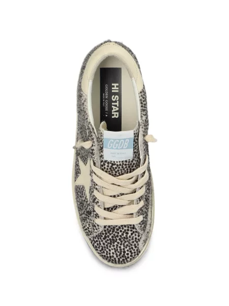 Bőr sneaker Golden Goose Hi Star fehér