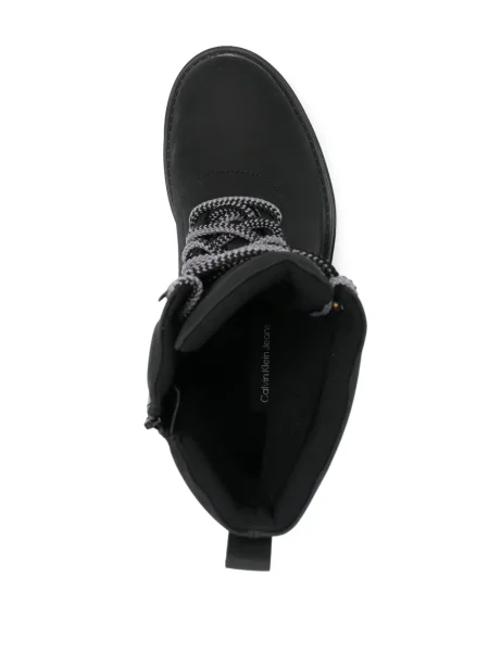 Botine Calvin Klein Jeans din piele negru