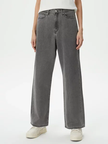 Джинси мом Lacoste сірий