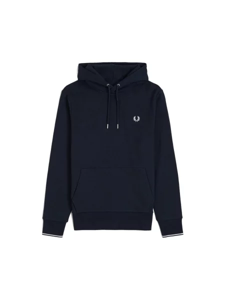 Geacă Fred Perry cu glugă albastru