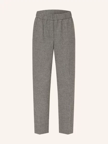 Flanelové culottes Peserico s kamínky šedé