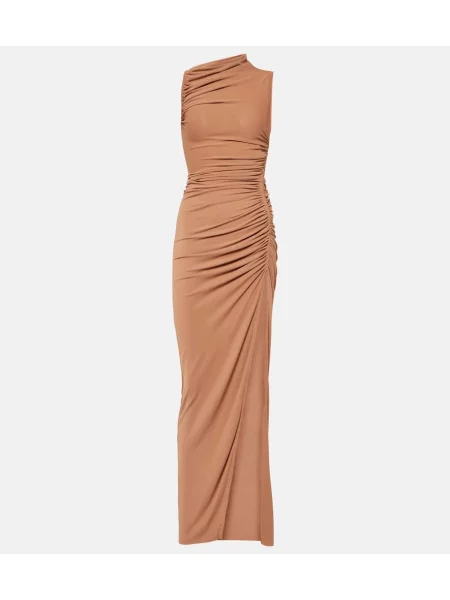 Rochie Rick Owens cu volane din jerseu