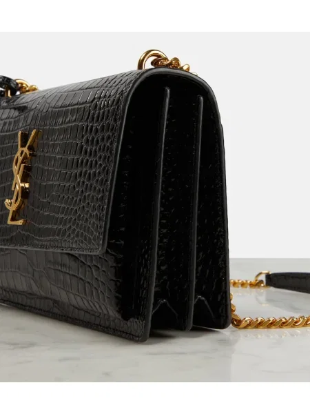 Geanta de piele Saint Laurent din piele negru