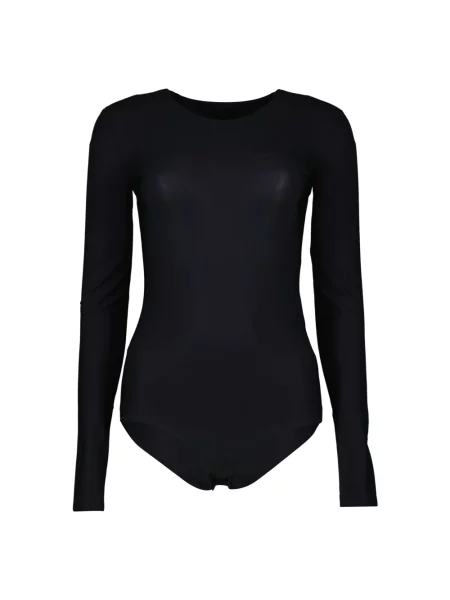 Top Mm6 Maison Margiela z długim rękawem czarny