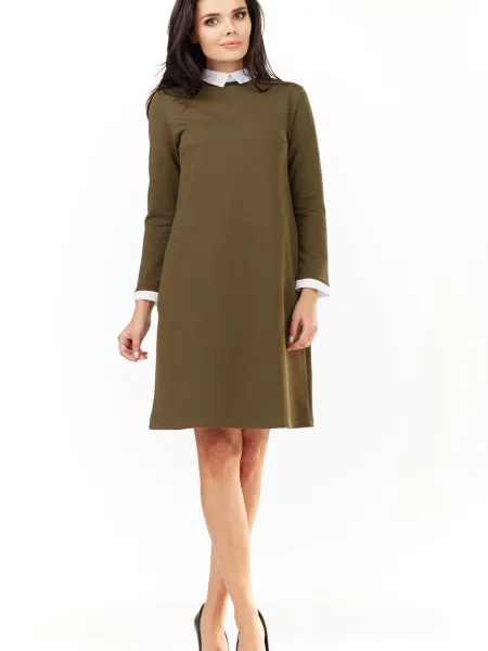 Sukienka mini Awama brązowa