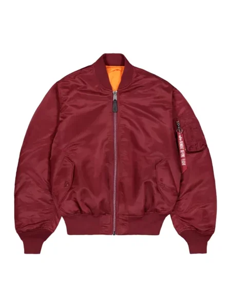 Kurtka bomber Alpha Industries dwustronny czerwony