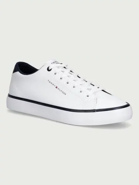 Tommy Hilfiger TH HI VULC CORE LOW LEATHER tenisówki białe