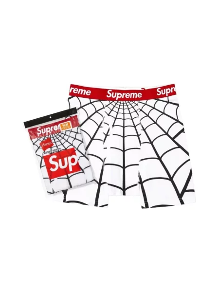 Bokserki Supreme białe