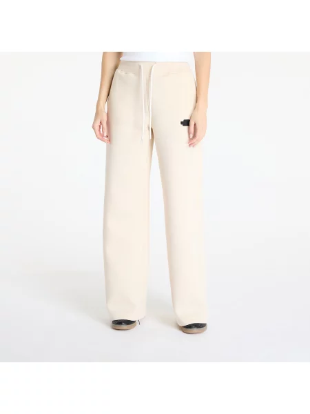 С широки крака меланжов потник The North Face с принт бежово