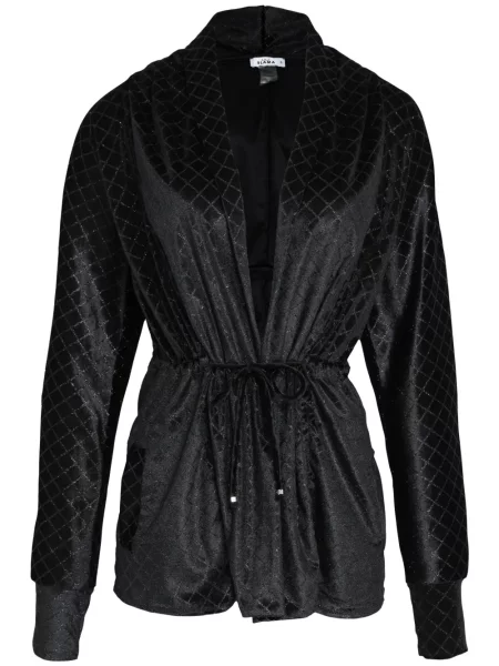 Geacă Amir Slama de catifea negru