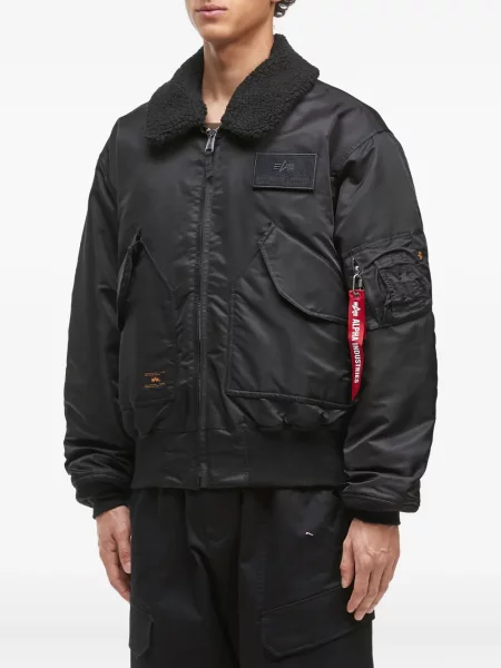 Gulerat geacă bomber Alpha Industries negru